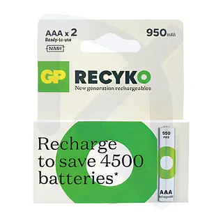Pila Recargable Blister NIMH AAA 1,2V 1000 MAH Paquete x 2 Unidades