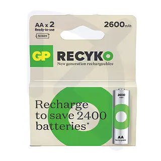Pila Recargable Blister Nimh Aa 1,2v 2700 Mah Paquete X 2 Un