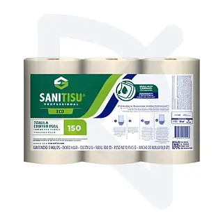 Toalla Manos Natural Sanitisu 3 Rollos * 150 metros