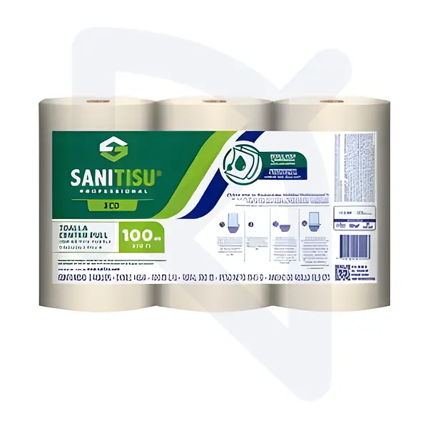 Toalla Manos Natural Sanitisu 3 Rollos * 100 metros