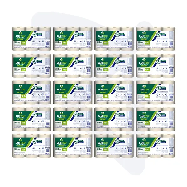 Toalla Manos Natural Sanitisu 3 Rollos * 100 Metros > 20 Unidades