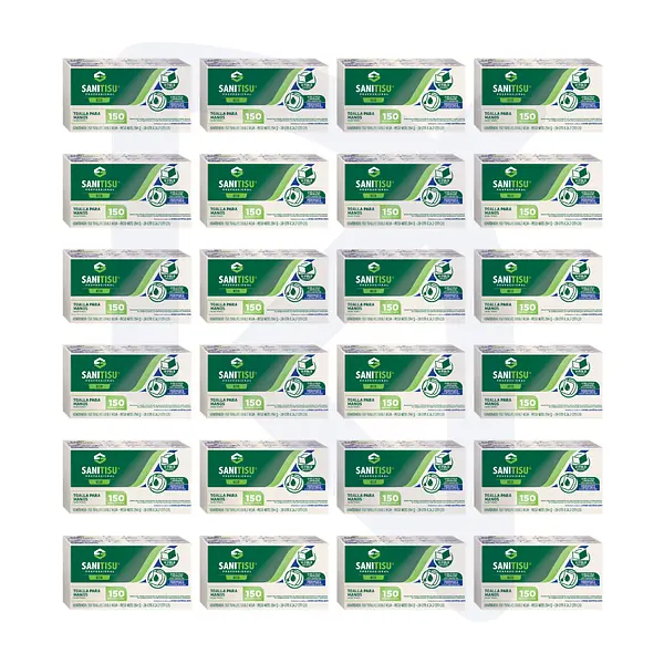 Toalla Manos Natural En Z Sanitisu Mayorista > 10 Cajas X 24 Paquetes (Precio X Caja)