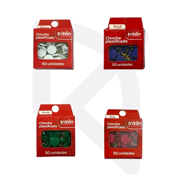 Chinche Plastificado X 50 Unidades Triton