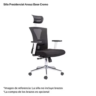 Silla Anzus Gerencial O Presidencial Base Cromo O Nylon