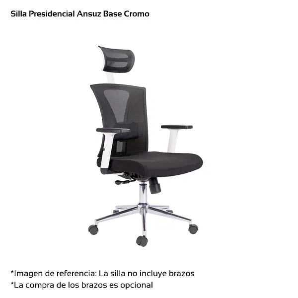 Silla Anzus Gerencial O Presidencial Base Cromo O Nylon