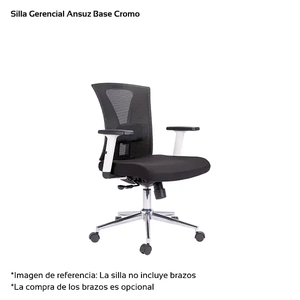Silla Anzus Gerencial O Presidencial Base Cromo O Nylon