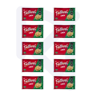 Galletas Festival Limón 12 Paquetes De 4 Unidades > 10 Packs