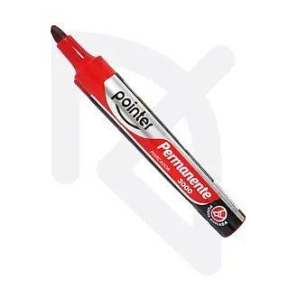 Marcador Permanente Rojo 3000 Pointer Unidad